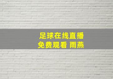 足球在线直播免费观看 雨燕